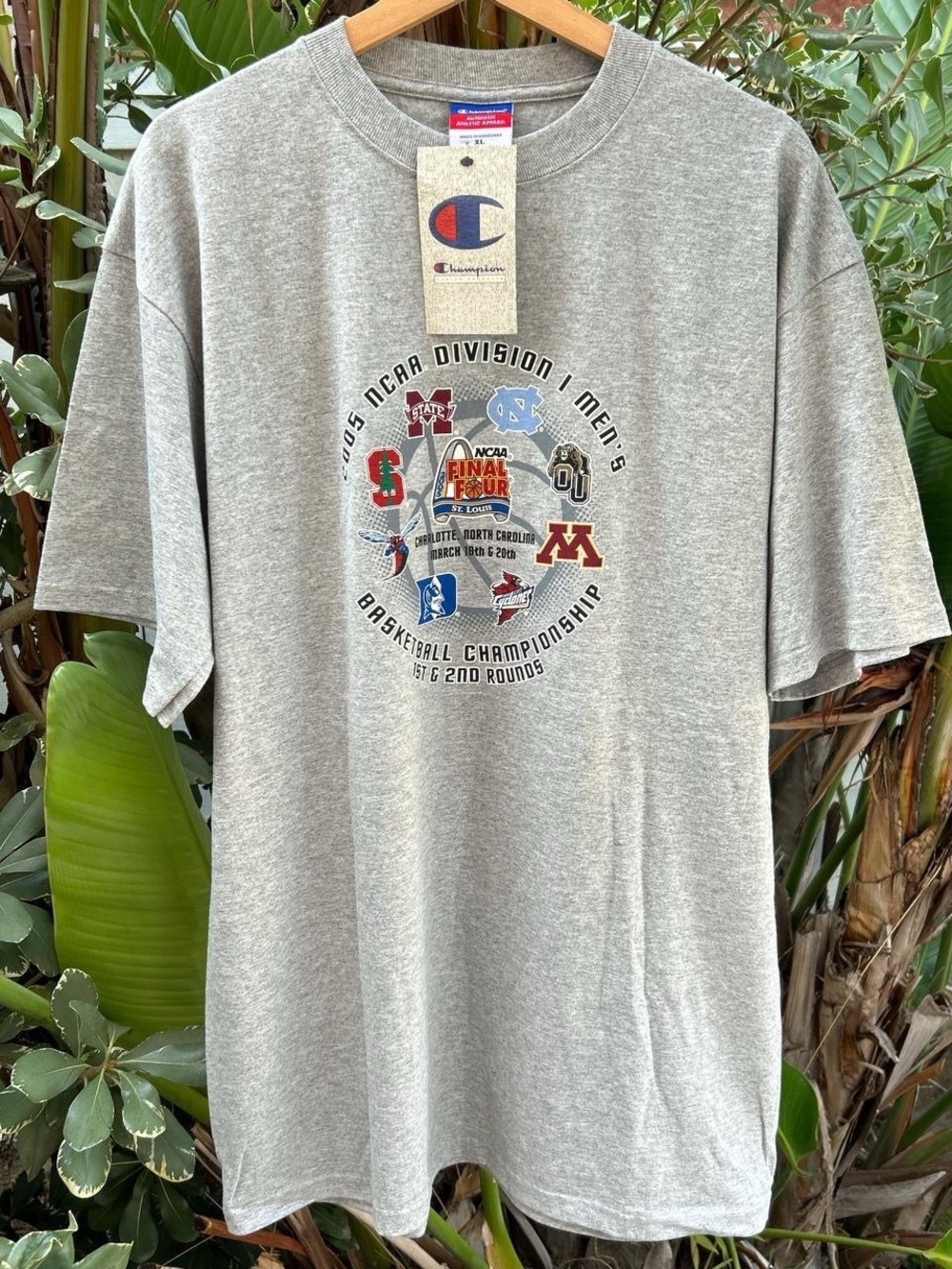 Vintage 2005 Champion NCAA Final Four Basketball NWT T Shirt XL